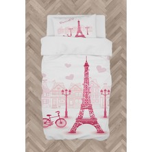 Mekta Home  Eyfel Kule Desenli Nevresim Takımı