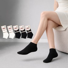 Kral Socks Kadın Kaliteli Bambu Patik Çorap (5 Adet) Dikişsiz Görünmez Parfümlü Kısa Model Çorap
