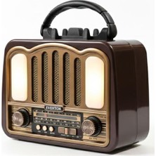 Everton RT-771  Bluetooth Usb-Micro Sd  Solarlı Nostaljik Radyo