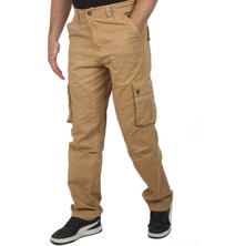 Rizzup Hardal Sarısı Geniş Kesim Gabardin Kargo Pantolon – Likralı Outdoor Stil Çok Cepli Erkek Pantolon 1705421