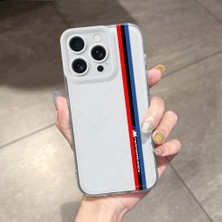 HONTINGA iPhone 16 Pro ile Uyumlu Kılıfı Şeffaf Kamera Korumali Bmw Desen Airbag Yumuşak Silikon Telefon Kılıfı K5-0252