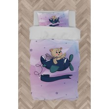 Mekta Home  Uçan Sevimli Hayvan Desenli Nevresim Takımı