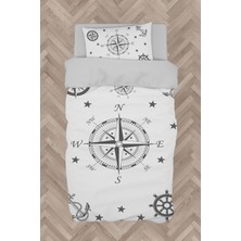 Mekta Home  Pusula Desenli Nevresim Takımı