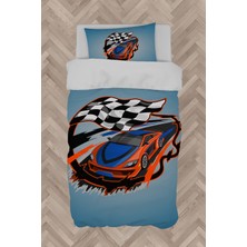 Mekta Home  Mavi Mcqueen Deseli Nevresim Takımı