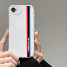 HONTINGA iPhone 16E ile Uyumlu Kılıfı Şeffaf Kamera Korumali Bmw Desen Airbag Yumuşak Silikon Telefon Kılıfı K5-0252