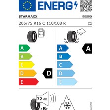 Starmaxx 205/75R16C 110/108R Hafif Ticari Kış Lastiği (Üretim YILI:2024)
