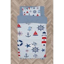 Mekta Home  Denizci Motif Desenli Nevresim Takımı