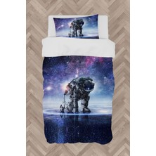 Mekta Home  Galaksi Astronot Desenli Nevresim Takımı
