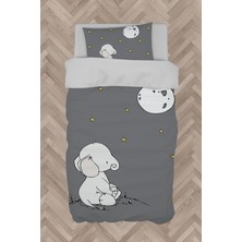 Mekta Home  Ay ve Fil Desenli Nevresim Takımı