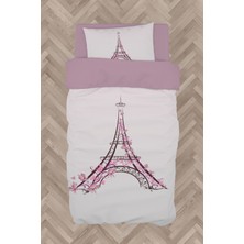 Mekta Home  Eyfel Kulesi Desenli Nevresim Takımı