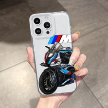 HONTINGA iPhone 14 Pro Max ile Uyumlu Şeffaf Kılıfı Kamera Korumali Bmw Desen Airbag Yumuşak Silikon Telefon Kılıfı K5-0254