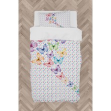 Mekta Home  Kelebek Desenli Nevresim Takımı