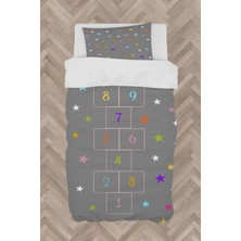 Mekta Home  Yıldızlı Seksek Desenli Nevresim Takımı