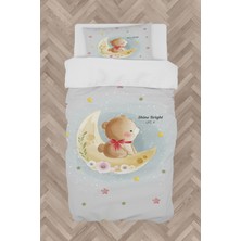 Mekta Home  Ay ve Ayı Desenli Nevresim Takımı