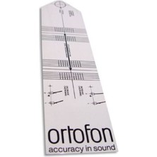 Ortofon Alıgnment Tool Pikap Iğneleri Için Karton Açı Ayar Cetveli
