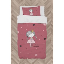 Mekta Home  Yıldızlı Prenses Desenli Nevresim Takımı