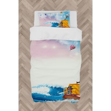 Mekta Home  Balonlu Korsan Denizci Desenli Nevresim Takımı