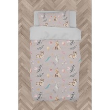 Mekta Home  Geyik ve Tatlı Hayvanlar Desenli Nevresim Takımı