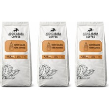  3 Adet Addis Ababa Coffee Tarihi Galata Türk Kahvesi1 kg