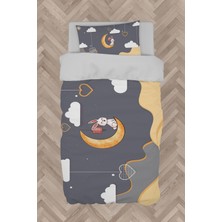 Mekta Home  Ayda Oturan Tavşan Desenli Nevresim Takımı