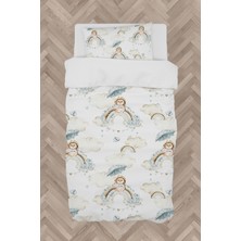 Mekta Home  Soft Gökkuşağı Tavşan Desenli Nevresim Takımı