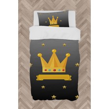 Mekta Home  Kral Taç Desenli Nevresim Takımı