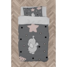 Mekta Home  Seksekli Uçan Fil Desenli Nevresim Takımı