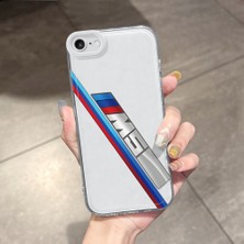 HONTINGA iPhone 8 ile Uyumlu Kılıfı Şeffaf Kamera Korumali Bmw Desen Yumuşak Silikon Telefon Kılıfı K5-0258