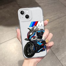 HONTINGA iPhone 13 ile Uyumlu Şeffaf Kılıfı Kamera Korumali Bmw Desen Airbag Yumuşak Silikon Telefon Kılıfı K5-0254