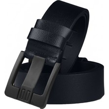 Rizzup Koyu Lacivert %100 Hakiki Deri Erkek Kemer | Siyah Tokalı | Kalın Dilli | Kısaltılabilir | Yerli Üretim 2502655