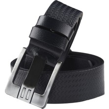 Rizzup Koyu Lacivert %100 Hakiki Deri Erkek Spor Kemer Lazer Desenli Kalın Dilli Kısaltılabilir 2602662