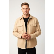 Rizzup Erkek Bej Premium Kaşe Ceket – Şık, Modern ve Sıcak Tutan Tasarım Ceket Mont 2500559