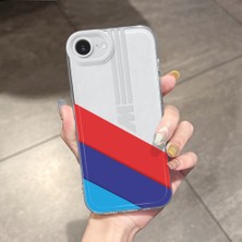 HONTINGA iPhone 16E ile Uyumlu Kılıfı Şeffaf Kamera Korumali Bmw Desen Yumuşak Silikon Telefon Kılıfı K5-0258