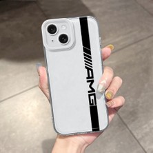 HONTINGA iPhone 15 ile Uyumlu Kılıfı Şeffaf Kamera Korumali Araba Logosu Desen Airbag Yumuşak Silikon Telefon Kılıfı K5-0259
