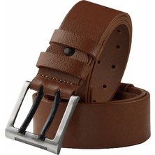 Rizzup Erkek Taba Hakiki Deri Çift Dilli Geniş Kemer – Spor Tokalı Günlük Kullanım 1801295