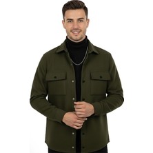 Rizzup Erkek Haki Premium Kaşe Ceket – Şık, Modern ve Sıcak Tutan Tasarım Ceket Mont 2500559