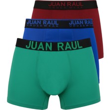 Rizzup Çok Renkli Erkek Boxer 3’lü Set Pamuklu Likralı Düz Renk Konforlu Boxer 2603130