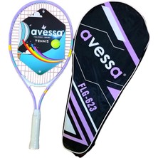 Avessa FLG-623L Tek Parça Ahtapot Desenli Tenis Raket Set Lila