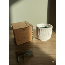 Serene Space Desenli Kokulu Dekoratif Taş Mum 160 Gr.