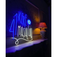 Neonled 41 Kere Maşallah Neon LED Yazı & Figür Dekoratif Aydınlatma (75X68 Cm) Sünnet Organizasyon Neon LED