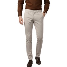 Rizzup Erkek Bej Modern Fit Likralı Kumaş Pantolon Günlük & Ofis Kullanımı 2602020