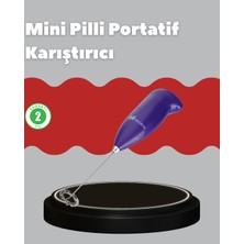 Renklime Frappe ve Cappuccino Maker – Taşınabilir Pilli Köpürtücü Mikser