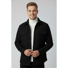 Rizzup Erkek Siyah Premium Kaşe Ceket – Şık, Modern ve Sıcak Tutan Tasarım Ceket Mont 2500559