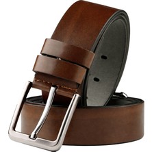 Rizzup Erkek Kahve Düz Sade Suni Deri Kemer – Günlük & Spor Kemer 2602658