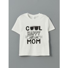 Lc Waikiki Yeni Sezon Bisiklet Yaka Baskılı Erkek Çocuk Tişört