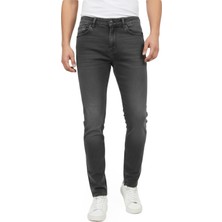Rizzup Antrasit Slim Fit Erkek Kot Pantolon - Likralı Dar Kesim Jean – Düğme Kapama 2608409