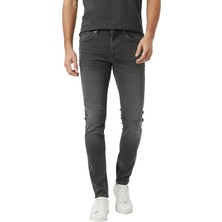 Rizzup Antrasit Slim Fit Erkek Kot Pantolon - Likralı Dar Kesim Jean – Fermuarlı Kapama 2608414