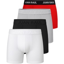 Rizzup Çok Renkli Erkek Boxer 4’lü Set – Pamuklu, Likralı, Slim Fit Iç Giyim 2603131