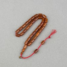 Omari Sıkma Kehribar Yumuşak Kesme Kesim Sistemli 7.5X10.5MM Tesbih