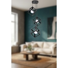 Ronisu Aydınlatma Lumino 3'lü Sarkıt Avize – 4 Farklı Renk Seçenekli Modern Tasarım Avize